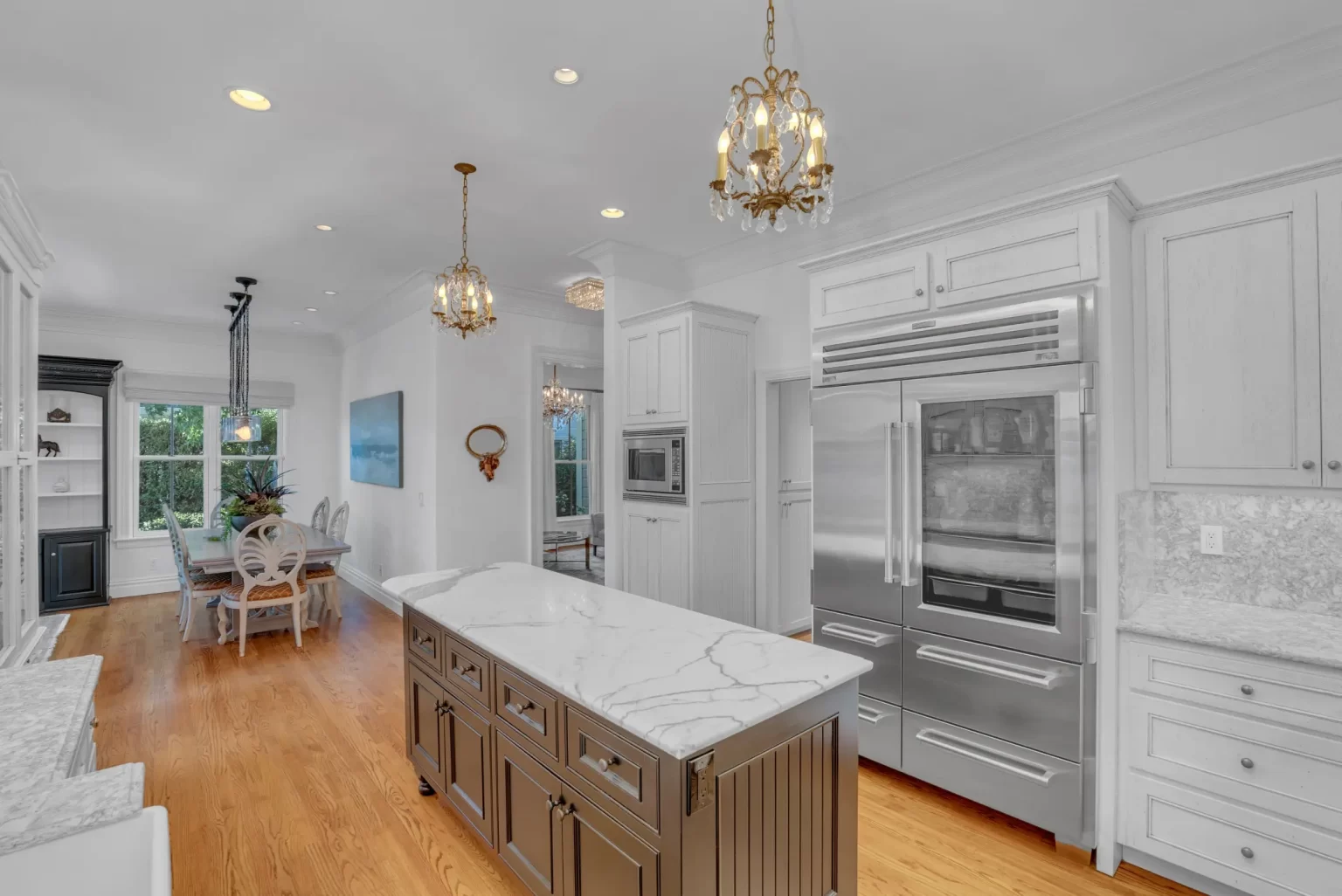 Great room photographed from the entry